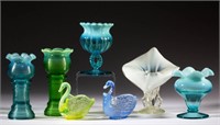 ASSORTED PRESSED OPALESCENT GLASS ARTICLES, LOT