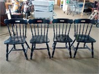 Set of 4 Wooden Chairs