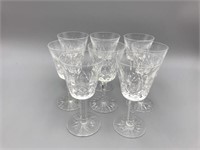 8 Waterford wine glasses