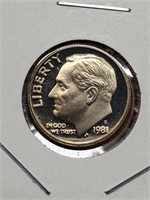 1981-S Proof Roosevelt Dime