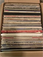 Box of Vinyl Records