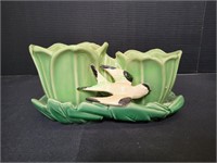 Vintage McCoy Pottery Double Planter w/Tray