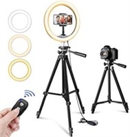 "Used" 10 Selfie Ring Light with Tripod Stand &