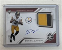 DIONTAE JOHNSON AUTOGRAPHED PATCH CARD
