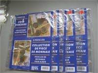 5 Packages of Coin Holders-2 sheets per pkg.