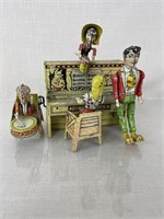Li'l Abner Dogpatch Band Tin Windup Antique Toy