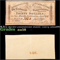 1864 3rd Series Confederate States Thirty Dollars