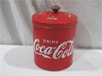 Coca Cola Cookie Tin 8" T