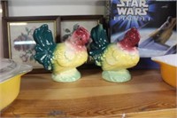 ROYAL COPLEY ROOSTER FIGURINES