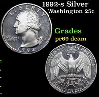 Proof 1992-s Silver Washington Quarter 25c Grades