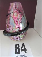 8" Tall Blown Glass Vase 'Eckhalt' Signed &