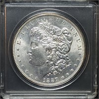 1887 Morgan Silver Dollar Gem BU
