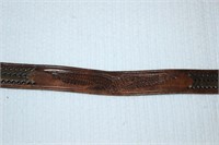 leather belt Mexico hand tooled eagle 36