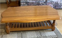 Solid wood Drop leaf coffee table, 48x34x16in
