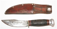 Marbles Brown Shoe Co. Banded Knife w/ Sheath