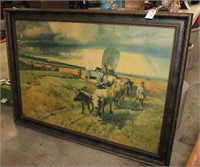 SIGNED PRINT OF WAGON TRAIN