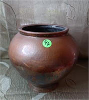 Vintage Hammered copper Vase