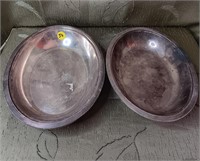 Two Silver plated Oval Bowls