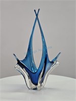Chalet Art Glass Splash Basket Centrepiece Bowl