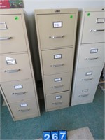 4 DRAWER METAL FILE CABINET NO KEY