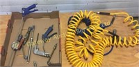 Air hoses , gauge tire tester, air blowers.