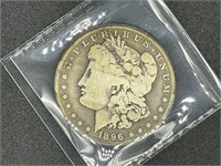 1896-O Morgan silver dollar