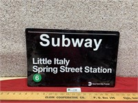 New York City Transit subway sign