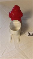 Santa Claus In Sleigh Candy Container / Ornament