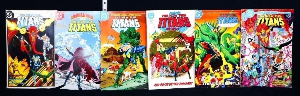 Lot of 6 DC The New Teen Titans comic books