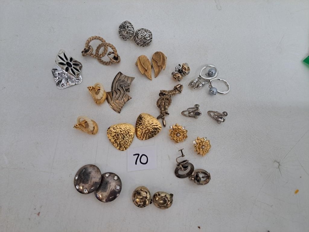 15 Pairs of Clip On Earrings