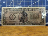 Black lives matter million dollar bank note