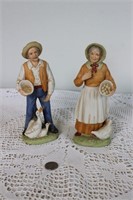 Old Couple Figurines