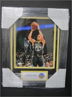 Steph Curry signed framed 8x10 photo COA