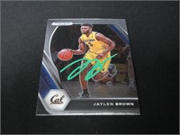 Jaylen Brown signed basketball card COA