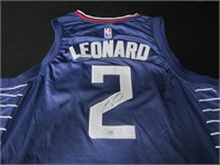 Kawhi Leonard signed basketball jersey COA