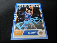 RJ Barrett signed RC basketball card COA