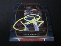 Paul George signed basketball card COA