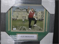 Jack Nicklaus signed framed 8x10 photo COA