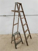 Two Wooden Ladders