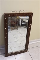 Lrg Wooden Mirror w/Inlay