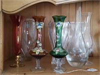 Nice Lot of Art Glass Vases & Glasses