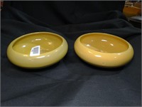 2 Frankoma #212 Yellow 8" Bowls