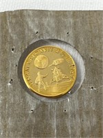 Astronaut 1969 Apollo 11 gold coin 3.4g