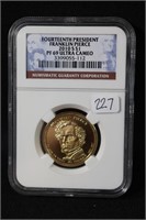 2010 S Franklin Pierce Presidential Dollar - NGC P