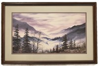 Larry Burton Mountain Landscape Print