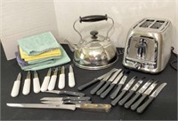 Oster Toaster, Teapot, Knives & More