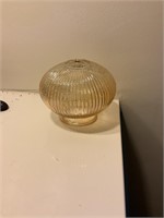 Vintage amber glass shade