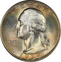 25C 1939 PCGS MS68 CAC