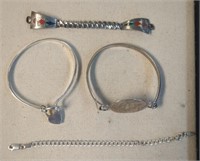 Sterling Silver Jewelry Bracelets 1 Tray