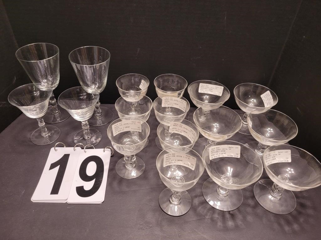 Various Heisey Stemware (Waverly & Athena